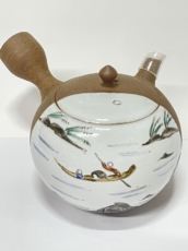 四日市萬古急須 山水 200cc | 新潟の自家製日本茶専門店 | 年頭屋茶舗